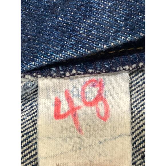 Vintage Blue Denim Jeans Size 48 Waist Relaxed Straight Fit‎ Plus - Picture 3 of 12